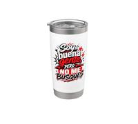Soy Buena Gente Pero No Me Busques Humor Español Stainless Steel Insulated Tumbler
