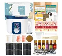 Soy Candle Making Kit with Electric Digital Wax Melter,DIY Scented Candle Making Set for Adults,kit to Make Handmade Aromatic Candles