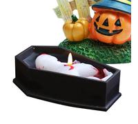 Soy Candles | Halloween Coffin Candles - Gothic Vampire Skull Scented Tombstone Decor | Creepy Retro Farm Soy Wax Candles For Holiday Parties, Table Settings Home And The Best Cade