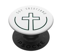 Soy Cristiano, Protestante, Católico, Seguidor de Cristo PopSockets Adhesive PopGrip