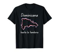 Soy Dominicana Hasta La Tambora Dominican Republic Flag T-Shirt