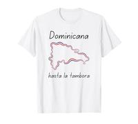 Soy Dominicana Hasta La Tambora Dominican Republic Flag T-Shirt