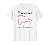 Soy Dominicana Hasta La Tambora Dominican Republic Flag T-Shirt