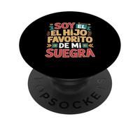 Soy El Hijo Favorito Funny Saying Colorful Gradient PopSockets Adhesive PopGrip