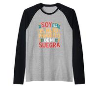 Soy El Hijo Favorito Funny Saying Colorful Gradient Raglan Baseball Tee
