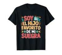 Soy El Hijo Favorito Funny Saying Colorful Gradient T-Shirt