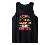 Soy El Hijo Favorito Funny Saying Colorful Gradient Tank Top