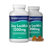 Soy Lecithin Capsules 1200mg | 240 Fast Absorbing Capsules | 3rd Party-Tested | Manufactured in The UK in GMP Approved Facilities
