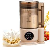Soy Milk Maker 1.5L - Nut Milk Machine with 12-Blade, Soundproof Cover, 24H Timer, Keep Warm, Anti-Stick Ceramic for Delicious Almond and Soy Milk