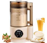 Soy Milk Maker, 1.5L Nut Milk Maker with 12-Blade System, 24-Hour Timer, Soundproof Cover, Keep Warm Function, Plant-Based Milk Machine for Almonds and Soybeans