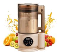 Soy Milk Maker, 1.5L Nut Milk Maker with 12-Blade Wall Breaking Technology, Soundproof Cover, 24H Timer, Keep Warm Feature, Anti-Stick Ceramic Coating