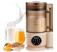 Soy Milk Maker, 1.5L Nut Milk Maker with Self-Cleaning, 12 Blades, Soundproof Cover, Makes Almond Milk, Oat Milk, Plant Milk, Juice with 24H Delay Timer