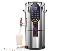 Soy Milk Maker, Automatic Nut Milk Machine with LED Display, Stainless Steel, 24H Timer, Auto-Cleaning, Multiple Adjustable Modes for Homemade Plant-Based Milk