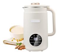 Soy Milk Maker, Fully Automatic Nut Milk Machine with LED Display, 1.2L Capacity, 12H Timer, 9 Functions, Fine Steel Blade for Homemade Almond, Oat, and Soy Milk