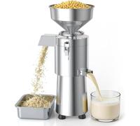 Soy Milk Maker Heavy-Duty Automatic 1100W Stainless Steel Machine for Soymilk, Nut Milk, Tofu, Rice Milk, 25kg/h, 2800rpm, Slag Separation