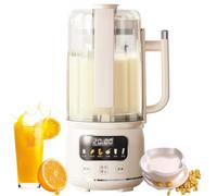 Soy Milk Maker Machine, 1500ML 6-in-1 Automatic Nut Milk Maker with Self Clean & Keep Warm, for Soybean Almond Oat Milk, Blender for Soup Juice