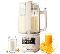 Soy Milk Maker Machine, 6-in-1 Automatic Nut Milk Maker with Delay Start & Auto Clean for Soybeans Almond Oats, Juices, Porridges, Corn Soup