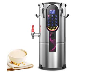 Soy Milk Maker Machine, Electric with Removable Filter Timer, Stainless Steel for Pulp Residue Separation