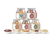 Soy Milk Powder Mix, 5 Flavors, 500g*5 Cans, For Blender/Smoothie Maker, Easy Preparation, Nutrient-Rich Whole Grain