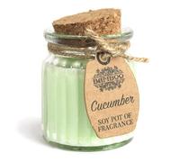 Soy Pot Of Fragrance Glass Jar Candle - Cucumber