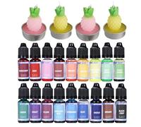 Soy Wax Dye, Liquid - 18/24 Colours, Highly Concentrated Candle Dye, Bright, Easy to Use Liquid Wax Dye for DIY Candles, Soap, Nail , Gel Wax, Palmwac
