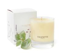 Soy Wax Scented Candle, Aromatherapy Essential Oils, Natural Ingredients, Long Lasting Fragrance, 40 Hours Burning Time, Made in The UK (White Neroli and Lemon, 150g) - Valentte