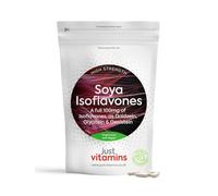 SOYA Isoflavones 100mg for Women's Health | 90 Vegan Tablets | High Strength 250mg SOYA Complex | Rich with Daidzin, Glycitin & Genistin | UK Made - Just Vitamins