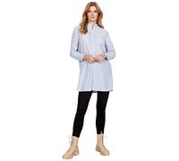Soyaconcept Women's SC-Bea 3 Striped Ruffle Shirt Tunic, Cashmere Blue Combi, Medium