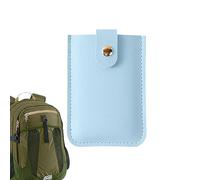 SOYDAN Pull Out Credit Card Holder - 6 Slots Portable Slim Credit Card Holder with Push Button | Slim Card Holder for Membership ID Cards, Wallet, Blue sky, 1