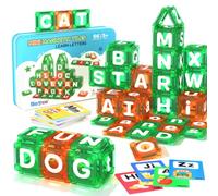 Soyee Magnetic Letter Tiles Learning Set for Kids Ages 3-12
