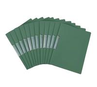 SOYIRI 12 Pack Clip Report Folder A4, Report Covers Presentation Folders with Clip, Plastic Folders for Office Business Documents-Green