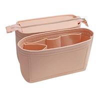 Soyizom Felt Bag organizer Insert Bag in Bag for Tote Bag With 2 packs Fit in the Neonoe and other Bucket Bags-pink