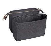 Soyizom Felt Bag organizer Insert Bag in Bag for Tote Bag With 2 packs Fit in the Neonoe and other Bucket Bags-black
