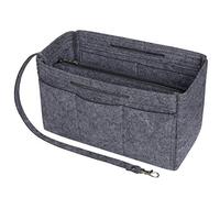 Soyizom Felt Handbag Organiser Insert, Bag In Bag Organiser Insert Handbag Liner, Tote bag organiser insert Fit Speedy 25-40, Neverfull（Dark Grey，X-Large