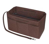 Soyizom Felt Tote Handbag Purse Organiser 2in1 Bag Tote Insert Bag in Bag Handbag Liner Tote Organiser Bag Pouch（Coffee，Medium）