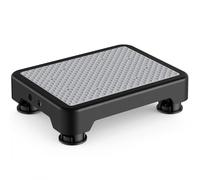 SOYO Mobility One Step Stool, Heavy Duty Indoor Outdoor Non-Slip Small Step Platform Assistive Device for Adult Elderly, Standing Support and Step Riser for Car, Bed, Door, Stair, Bathroom, Black-Gray
