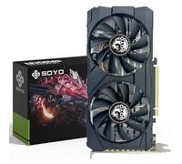 SOYO NVIDIA Geforce RTX2060 Super Graphics Card, 8GB GDDR6 256 Bit Video Card for PC Gaming with HDMI Display Port DVI PCI Express x 16 3.0 Dual Fans Gaming Graphics Card, SY-RTX 2060S 8G-B X-HTM