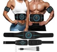 SOYOKO ABS Trainer Muscle Stimulator, EMS Muscle Stimulator, Electric Abdominal Muscle Toner, 10 Modes & 20 Intensities for Abdominal,Arms, Waist - Rechargeable Abdominal Training