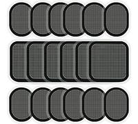 SOYOKO Replacement Gel Pads for All Abdominal Belts, 6 Sets (18 Gel Pads) Black, Black, One size