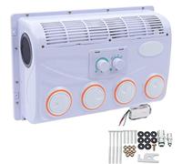 SOYPAX Car Electric RV Rooftop Air Conditioner, 12V DC, 12000 BTU/hr, Vehicle Air Conditioner, Rooftop, Remote Controlled, Includes Mounting Bracket, Remote Control