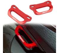 SOYTZBMK Rear Grab Bar Motorcycle CNC Aluminum Accessories Rear Passenger Pillion Seat Grab Handle Bar Hand Rail Armrest For Aprilia RS660 2020 2021 2022(Black- Silver)