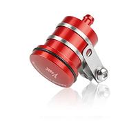 SOYTZBMK Reservoir Protector For Y-AMAHA VMAX V-MAX 1700 2009-2016 2015 2014 2013 VMAX1700 V-MAX1700 Motorcycle Brake Fluid Reservoir Clutch Tank Oil Fluid Cup(Black- Silver)