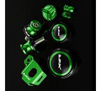 SOYTZBMK Reservoir Protector Motorcycle Rear Front Brake Fluid Covers Oil Filler Cap Protection For KAWASAKI For Ninja ZX-6R 636 ZX6R ZX636 1998-2015 2016 2017 2018 2019 2020(Green)