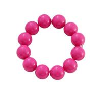 Soyzvteo Candy Color Round Beads Stretch Bracelet 70s 80s Chunky Acrylic Beaded Bracelet for Women Men Party Jewelry, S, Acrylic, no gemstone