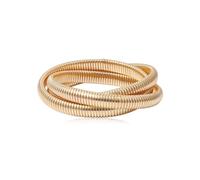 Soyzvteo Chunky Gold Snake Chain Bangles Trendy Chunky Cuff Bracelet Wrap Bangle Bracelets Stack for Women Wide Gold Wristband Jewelry, S, Metal, no gemstone