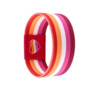 Soyzvteo Rainbow LGBTQ Pride Bracelet Handmade Nylon LGBT Pride Bracelet Elastic Wristband Adjustable Bisexual Lesbian Gay LGBTQ Pride Bracelets for Women Men, S, Polyester, no gemstone