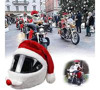 SOZA Personalized Christmas Helmet Cover - Funny Full Face Motorbike Santa Claus Hat for Motorcycle Heads - Christmas Party Accessory