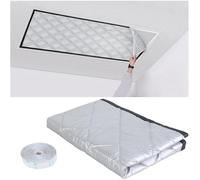 Sozize Attic Door Insulation Cover for 25x54 Inch Opening, Attic Stairs Cover with Hook and Loop Strips Seal, Oxford Cloth Cotton Layer Thermal Cover to Block Drafts & Save Energy