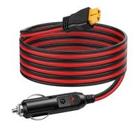 sozuoi 12V/24V Car Cigarette Lighter to XT60 Charging Cable 3 Meters/10FT | 16AWG XT60 Plug Car Charger Adapter for ECOFLOW DELTA 2/3 Bluetti EB55 Anker 757 767 SOLIX C200 C300 C1000 Solar Generator