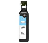 Sozyë NISH Organic Vegan Fish Sauce Alternative - Great Taste 2021 · Free from all 14 Allergens · Deep Fermented Umami Flavour · Brewed in Britain · 250ml